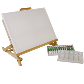 Acrylic painting table easel set