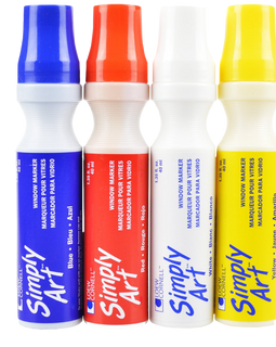 Art supplies value pack includes 12 acrylic paints 25 paint brushes and 4 window markers
