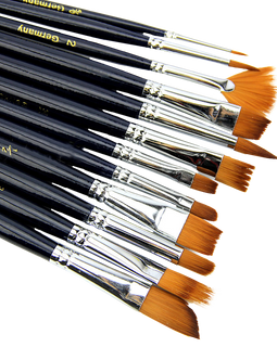 Artist paint brush set nylon hair watercolor acrylic oil painting supplies