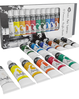 Castle art supplies acrylic paint set pack of 12 colors