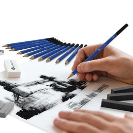 Castle art supplies drawing and sketching pencil art set