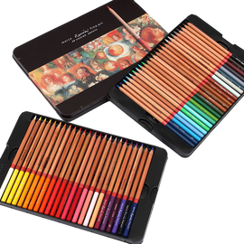 Color set marco renoir fine art drawing oil base non toxic pencils