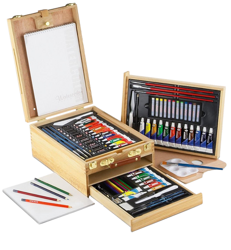 Royal langnickel 124 piece sketching and drawing easel artist set